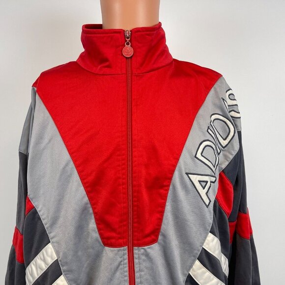 adidas Other - Adidas Embroidered Color Block Track Jacket Vintage 90s Trefoil Logo Size XL